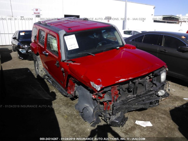 5GTEN13L288121329 - 2008 HUMMER H3 ALPHA RED photo 1