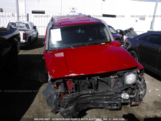 5GTEN13L288121329 - 2008 HUMMER H3 ALPHA RED photo 6