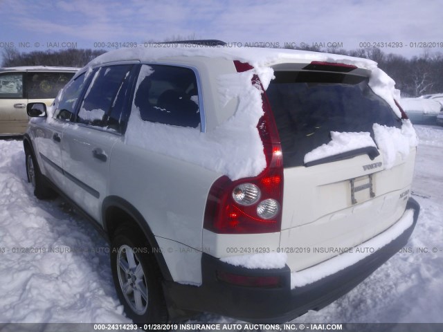 YV1CZ59H131019769 - 2003 VOLVO XC90 WHITE photo 3