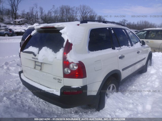 YV1CZ59H131019769 - 2003 VOLVO XC90 WHITE photo 4