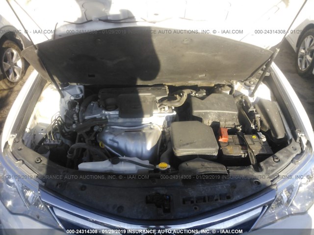 4T1BF1FK0CU518947 - 2012 TOYOTA CAMRY SE/LE/XLE WHITE photo 10