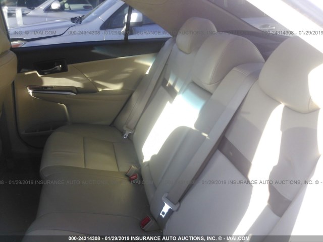 4T1BF1FK0CU518947 - 2012 TOYOTA CAMRY SE/LE/XLE WHITE photo 8