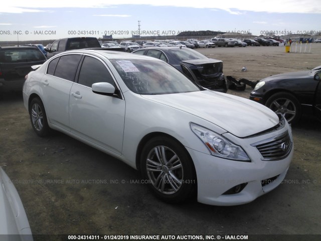 JN1CV6AP4BM304976 - 2011 INFINITI G37 SPORT WHITE photo 1