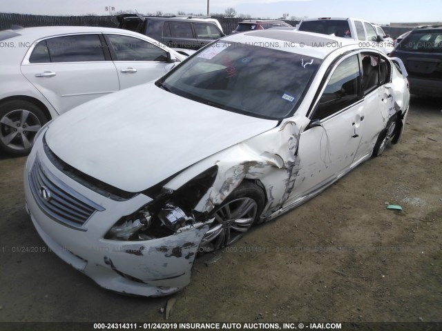 JN1CV6AP4BM304976 - 2011 INFINITI G37 SPORT WHITE photo 2