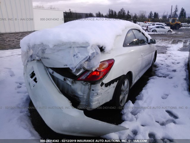 4T1CA38P64U020468 - 2004 TOYOTA CAMRY SOLARA SE/SLE WHITE photo 4