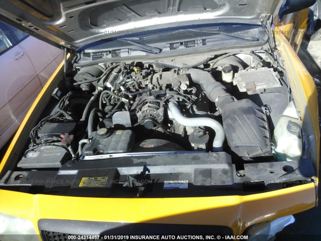 2FAHP71W57X100574 - 2007 FORD CROWN VICTORIA POLICE INTERCEPTOR YELLOW photo 10