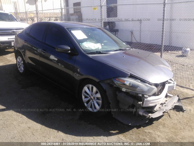 1C3CDFBBXED797560 - 2014 DODGE DART SXT GRAY photo 1