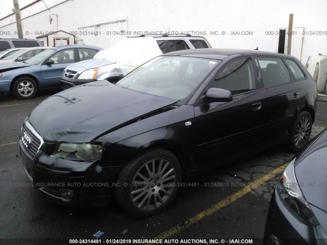 WAUNF78P28A124854 - 2008 AUDI A3 2.0 PREMIUM BLACK photo 2