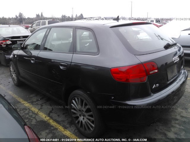 WAUNF78P28A124854 - 2008 AUDI A3 2.0 PREMIUM BLACK photo 3