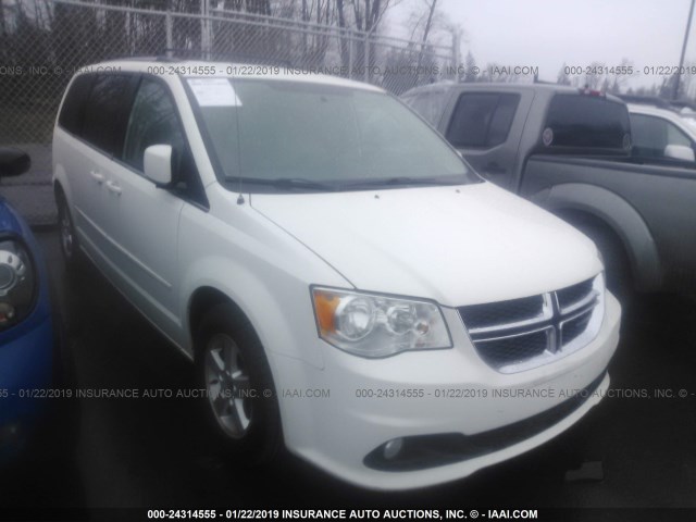 2D4RN5DG4BR755127 - 2011 DODGE GRAND CARAVAN CREW WHITE photo 1