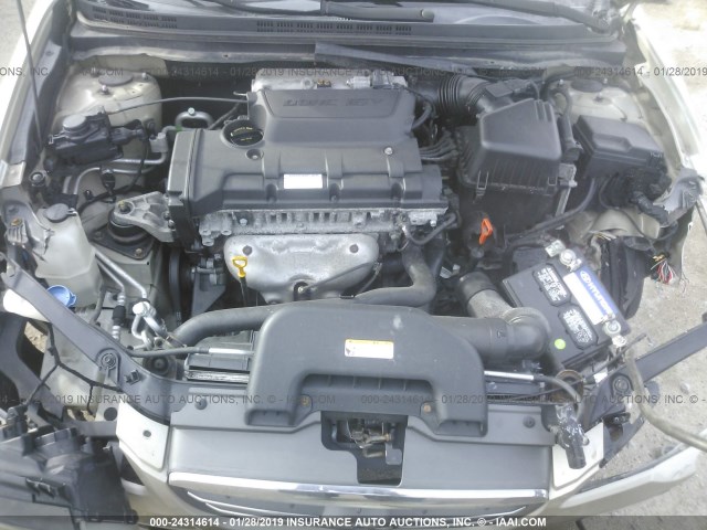 KMHDU46D69U782524 - 2009 HYUNDAI ELANTRA GLS/SE GOLD photo 10