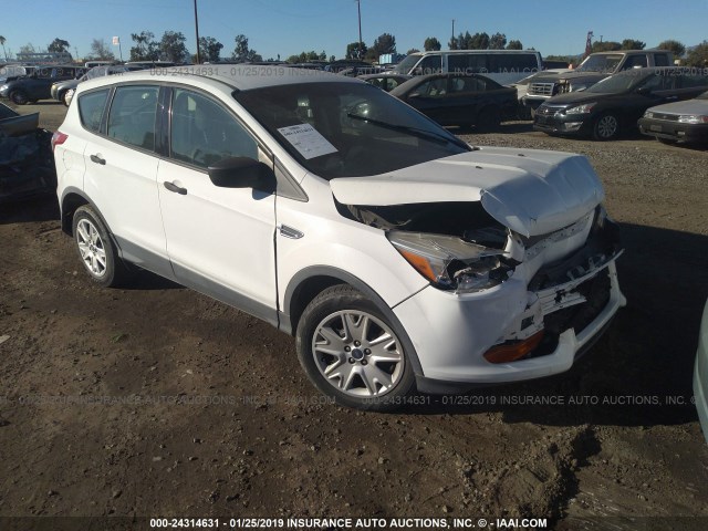 1FMCU0F73EUD17546 - 2014 FORD ESCAPE S WHITE photo 1