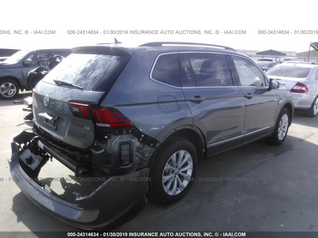 3VV3B7AX4JM151242 - 2018 VOLKSWAGEN TIGUAN SE/SEL GRAY photo 4