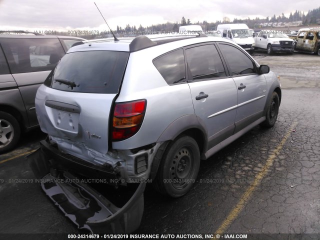 5Y2SL63825Z458520 - 2005 PONTIAC VIBE SILVER photo 4