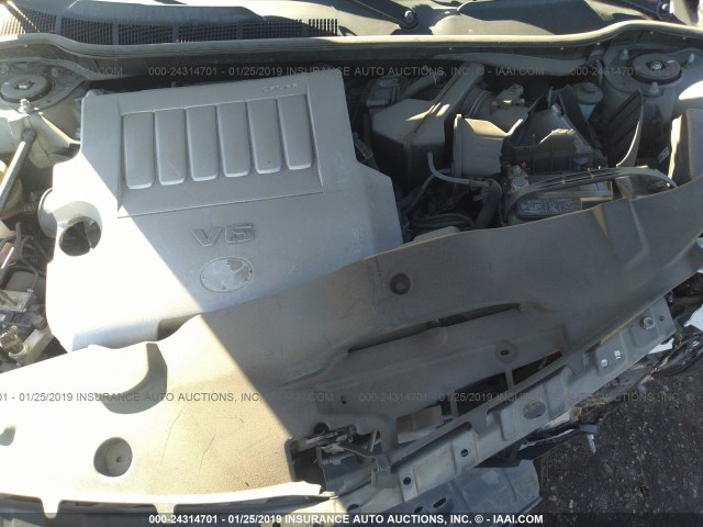 4T1BK46K47U550805 - 2007 TOYOTA CAMRY NEW GENERAT LE/XLE/SE SILVER photo 10