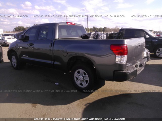 5TFRU5F16CX026879 - 2012 TOYOTA TUNDRA DOUBLE CAB SR5 GRAY photo 3