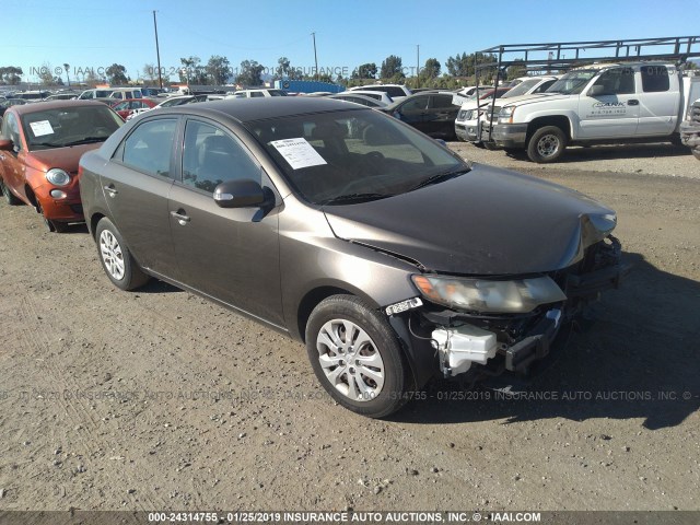 KNAFU4A23A5261422 - 2010 KIA FORTE EX GRAY photo 1