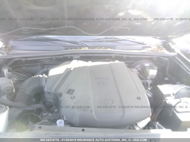 3TMJU4GN8FM187561 - 2015 TOYOTA TACOMA DOUBLE CAB PRERUNNER BLACK photo 10