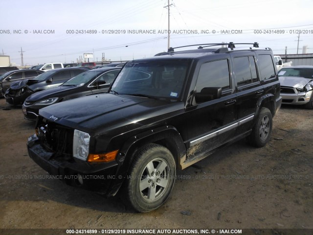 1J8HH58256C237758 - 2006 JEEP COMMANDER LIMITED BLACK photo 2