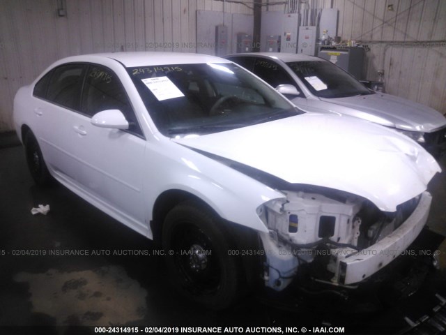 2G1WD5E39E1109706 - 2014 CHEVROLET IMPALA LIMITED POLICE WHITE photo 1