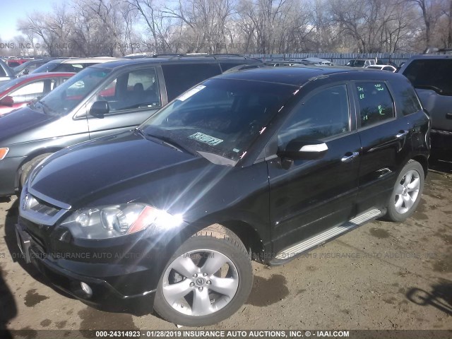 5J8TB18539A004937 - 2009 ACURA RDX TECHNOLOGY BLACK photo 2