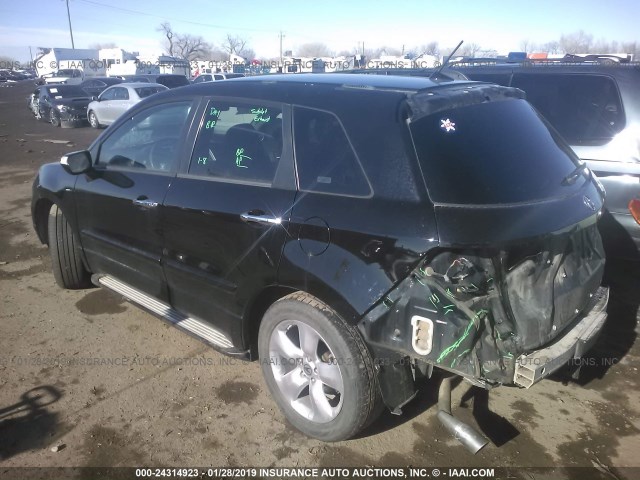 5J8TB18539A004937 - 2009 ACURA RDX TECHNOLOGY BLACK photo 3