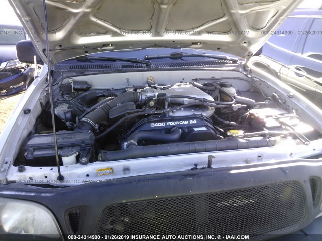 5TEGN92N23Z271000 - 2003 TOYOTA TACOMA DOUBLE CAB PRERUNNER SILVER photo 10