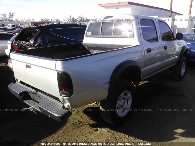 5TEGN92N23Z271000 - 2003 TOYOTA TACOMA DOUBLE CAB PRERUNNER SILVER photo 4