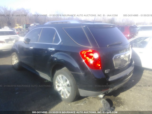 2CNFLGEY9A6333245 - 2010 CHEVROLET EQUINOX LTZ BLACK photo 3