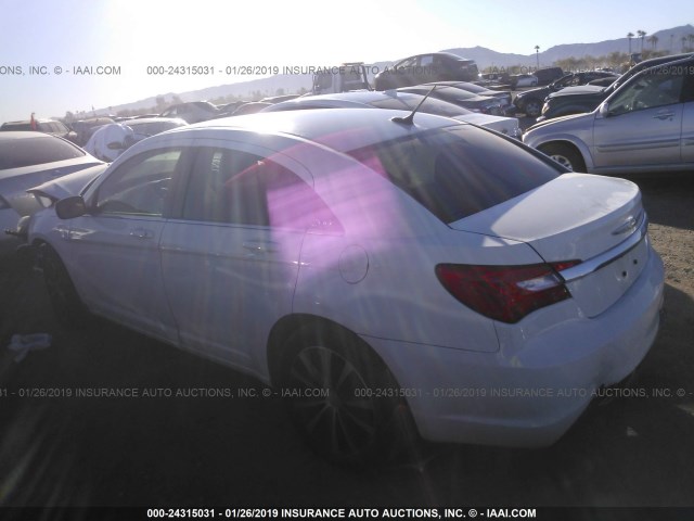 1C3CCBBG7CN297810 - 2012 CHRYSLER 200 TOURING WHITE photo 3