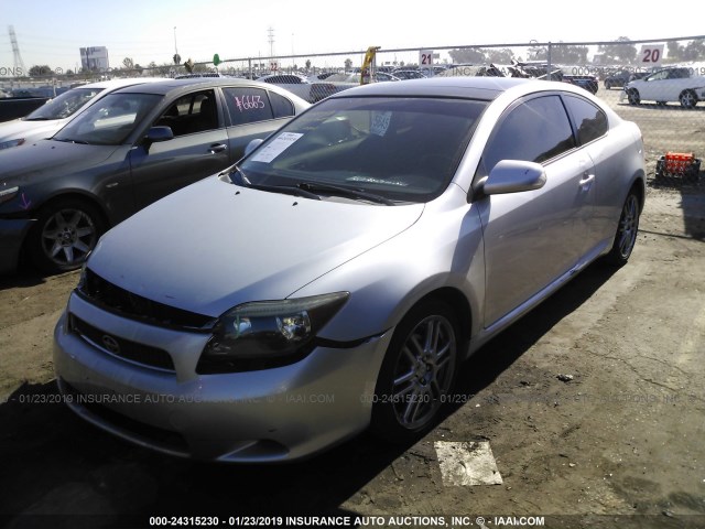 JTKDE167370196712 - 2007 TOYOTA SCION TC SILVER photo 2