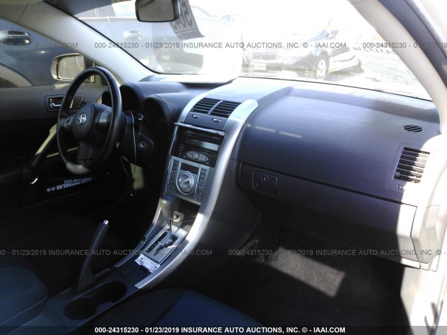 JTKDE167370196712 - 2007 TOYOTA SCION TC SILVER photo 5
