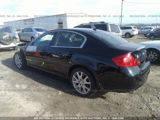 JNKCV61F89M364479 - 2009 INFINITI G37 BLACK photo 3