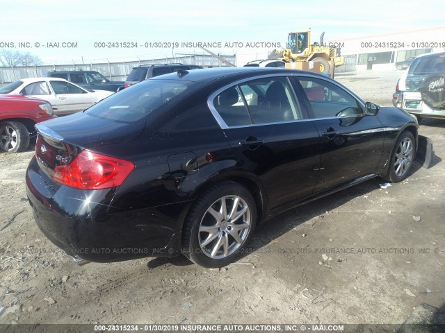 JNKCV61F89M364479 - 2009 INFINITI G37 BLACK photo 4