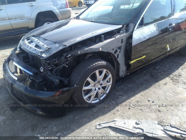 JNKCV61F89M364479 - 2009 INFINITI G37 BLACK photo 6