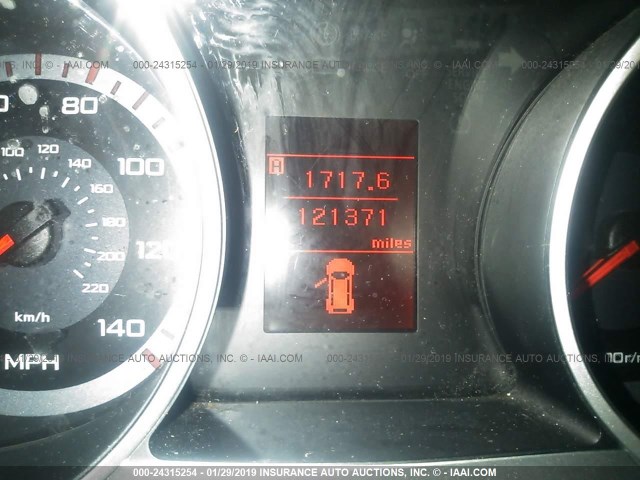 JA4MS31X47U014554 - 2007 MITSUBISHI OUTLANDER ES/LS შავი ფოტო 7