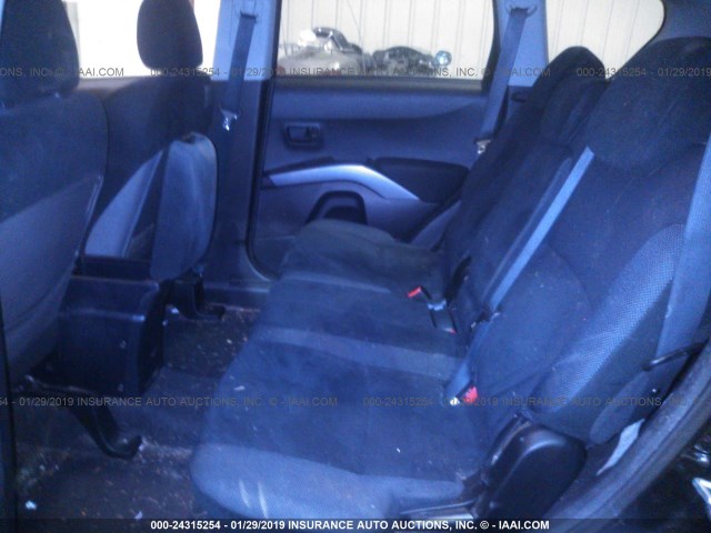JA4MS31X47U014554 - 2007 MITSUBISHI OUTLANDER ES/LS შავი ფოტო 8