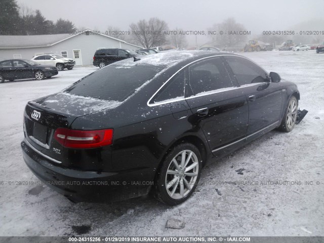 WAUKGAFB1AN054492 - 2010 AUDI A6 PRESTIGE BLACK photo 4