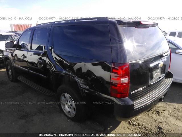 1GNFC16008R104243 - 2008 CHEVROLET SUBURBAN C1500  LS BLACK photo 3