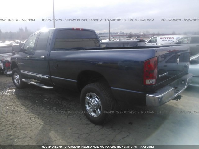 3D3LX38CX6G127584 - 2006 DODGE RAM 3500 ST/SLT Dark Blue photo 3