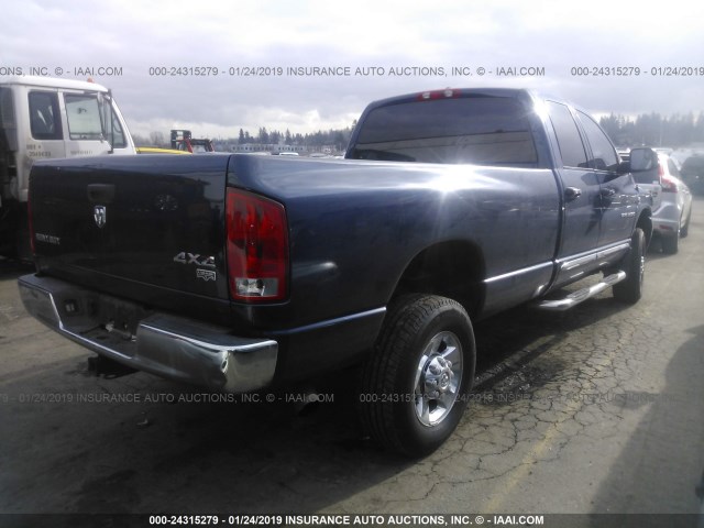 3D3LX38CX6G127584 - 2006 DODGE RAM 3500 ST/SLT Dark Blue photo 4