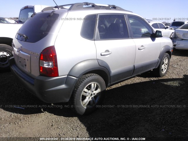 KM8JN12DX6U358294 - 2006 HYUNDAI TUCSON GLS/LIMITED 银色 照片 4