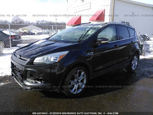 1FMCU9J90FUA86572 - 2015 FORD ESCAPE TITANIUM BLACK photo 2