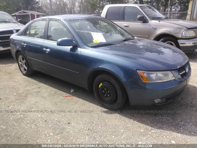 5NPEU46F47H235334 - 2007 HYUNDAI SONATA SE/LIMITED BLUE photo 1