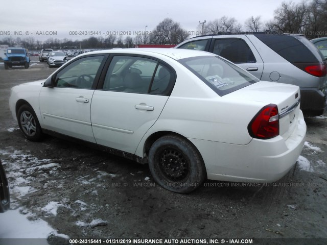 1G1ZS58FX8F120347 - 2008 CHEVROLET MALIBU LS Weiß Foto 3