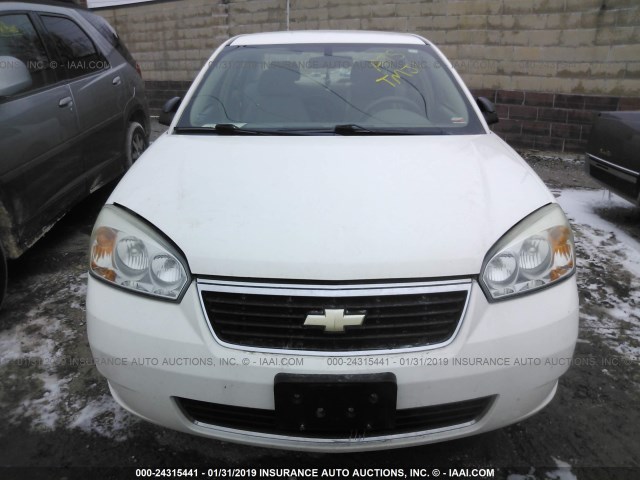 1G1ZS58FX8F120347 - 2008 CHEVROLET MALIBU LS Weiß Foto 6