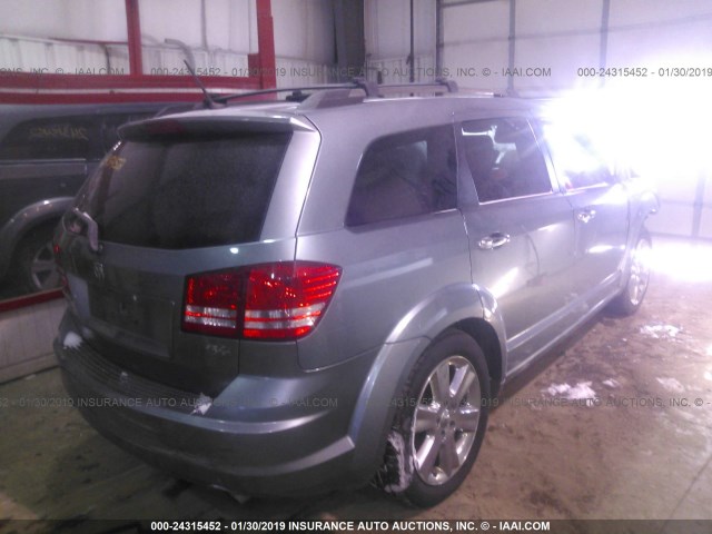 3D4GG67V49T177040 - 2009 DODGE JOURNEY R/T GRAY photo 4