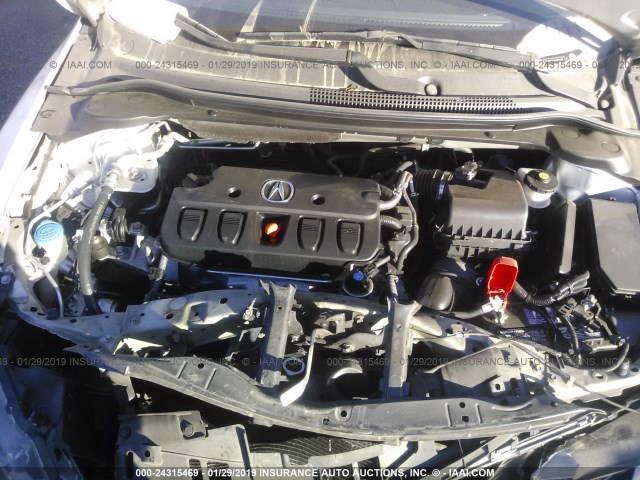 19VDE1F77DE012343 - 2013 ACURA ILX 20 TECH SILVER photo 10