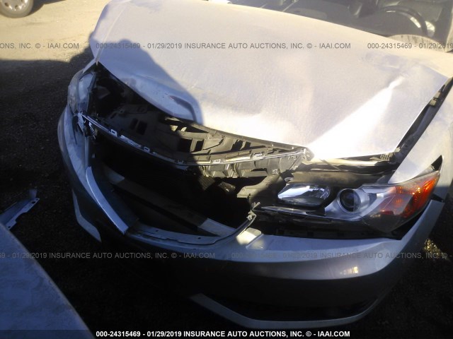 19VDE1F77DE012343 - 2013 ACURA ILX 20 TECH SILVER photo 6