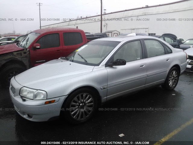 YV1TS592361444155 - 2006 VOLVO S80 2.5T SILVER photo 2